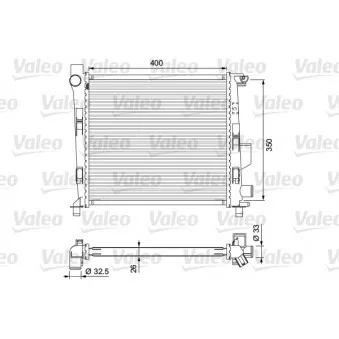 Radiateur, refroidissement du moteur VALEO 701724