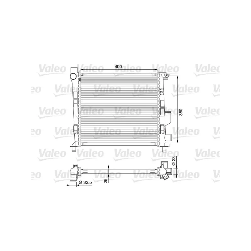 Radiateur, refroidissement du moteur VALEO 701724