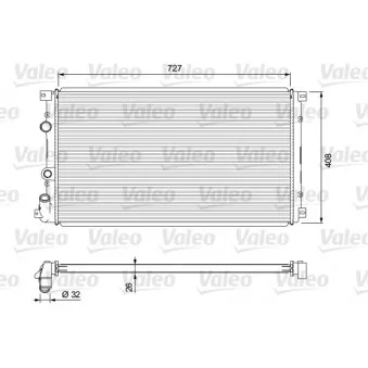 Radiateur, refroidissement du moteur VALEO 701725