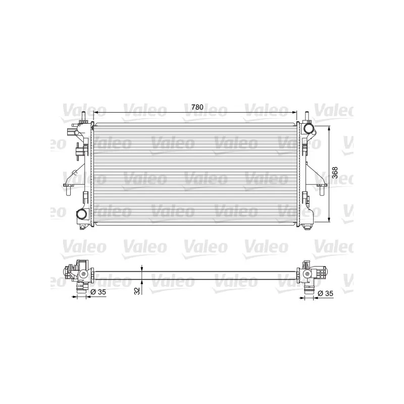 Radiateur, refroidissement du moteur VALEO 701727