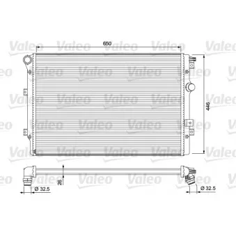 Radiateur, refroidissement du moteur VALEO 701728