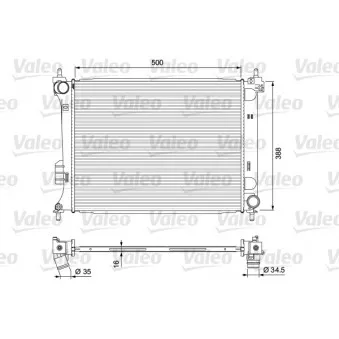 Radiateur, refroidissement du moteur VALEO