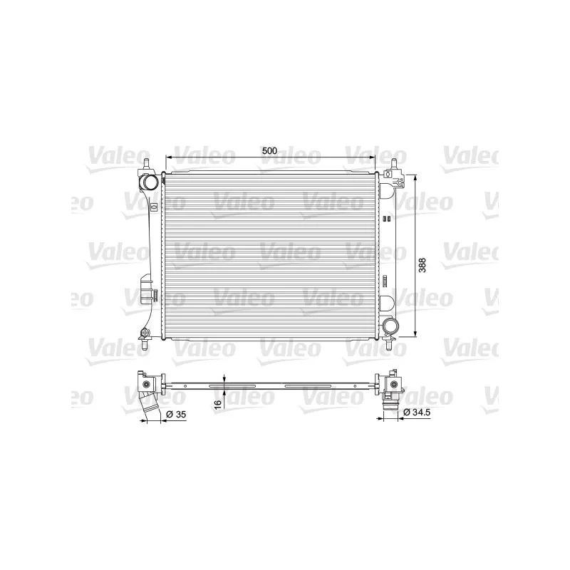 Radiateur, refroidissement du moteur VALEO 701729