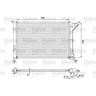 Radiateur, refroidissement du moteur VALEO 701730