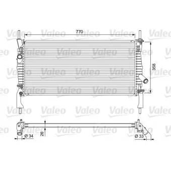 Radiateur, refroidissement du moteur VALEO 701731