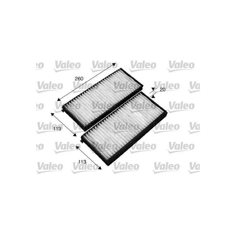 Filtre, air de l'habitacle VALEO 715522
