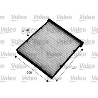 Filtre, air de l'habitacle VALEO 715543