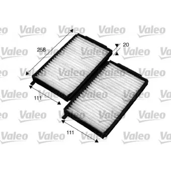 Filtre, air de l'habitacle VALEO 715576