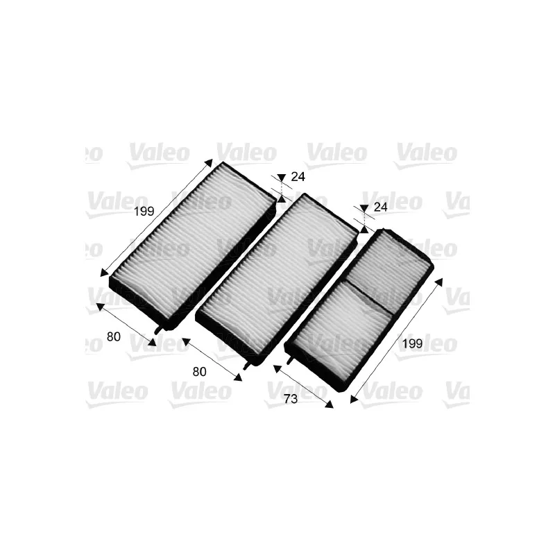 Filtre, air de l'habitacle VALEO 715664