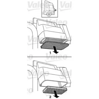 Filtre, air de l'habitacle VALEO 716023
