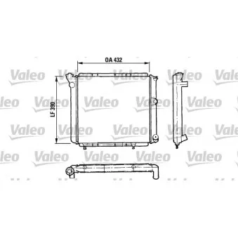 Radiateur, refroidissement du moteur VALEO 730013