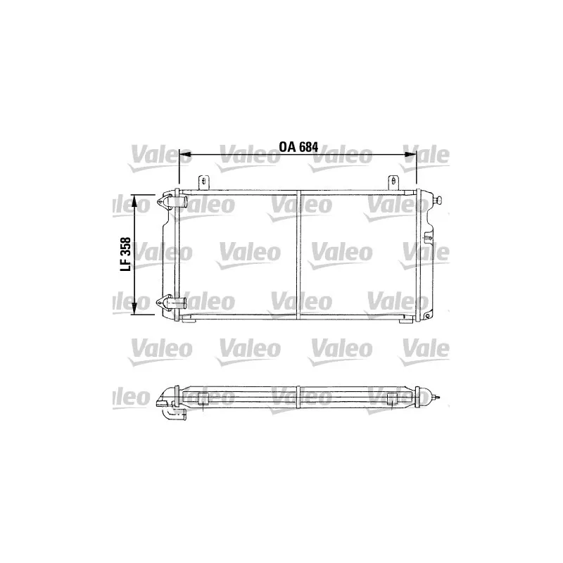 Radiateur, refroidissement du moteur VALEO 730014