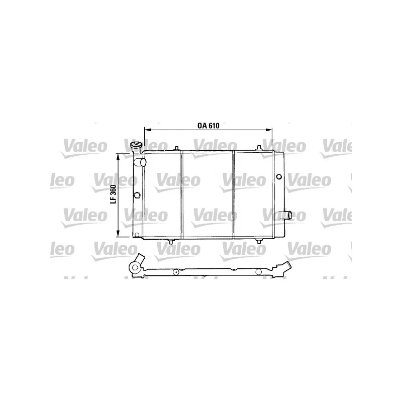 Radiateur, refroidissement du moteur VALEO 730015