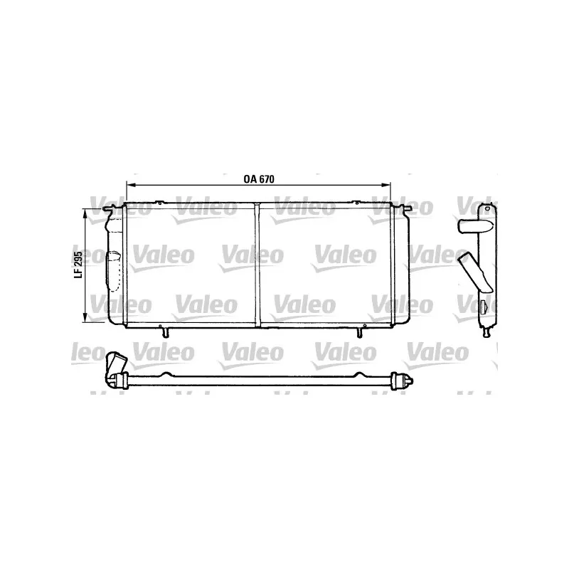 Radiateur, refroidissement du moteur VALEO 730017
