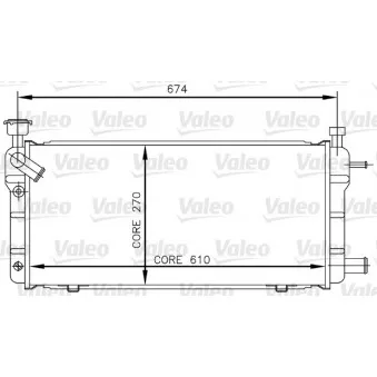 Radiateur, refroidissement du moteur VALEO 730018