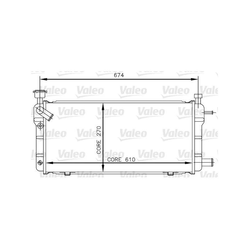 Radiateur, refroidissement du moteur VALEO 730018