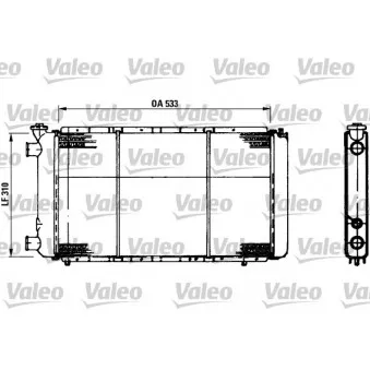 Radiateur, refroidissement du moteur VALEO 730021