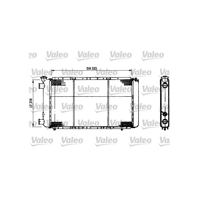 Radiateur, refroidissement du moteur VALEO 730021