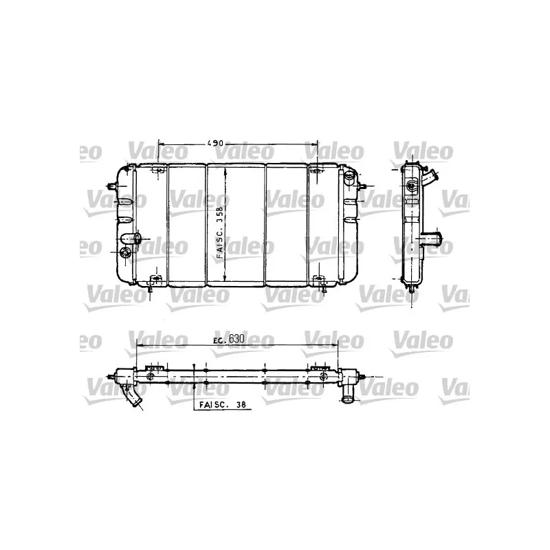 Radiateur, refroidissement du moteur VALEO 730032