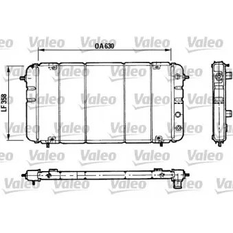 Radiateur, refroidissement du moteur VALEO 730033