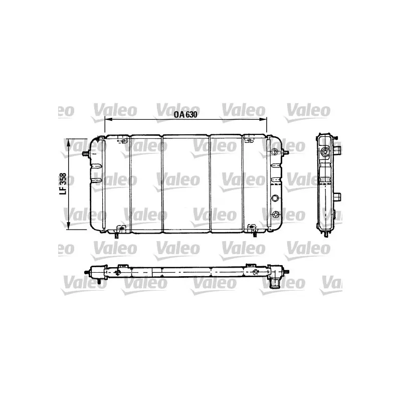 Radiateur, refroidissement du moteur VALEO 730033