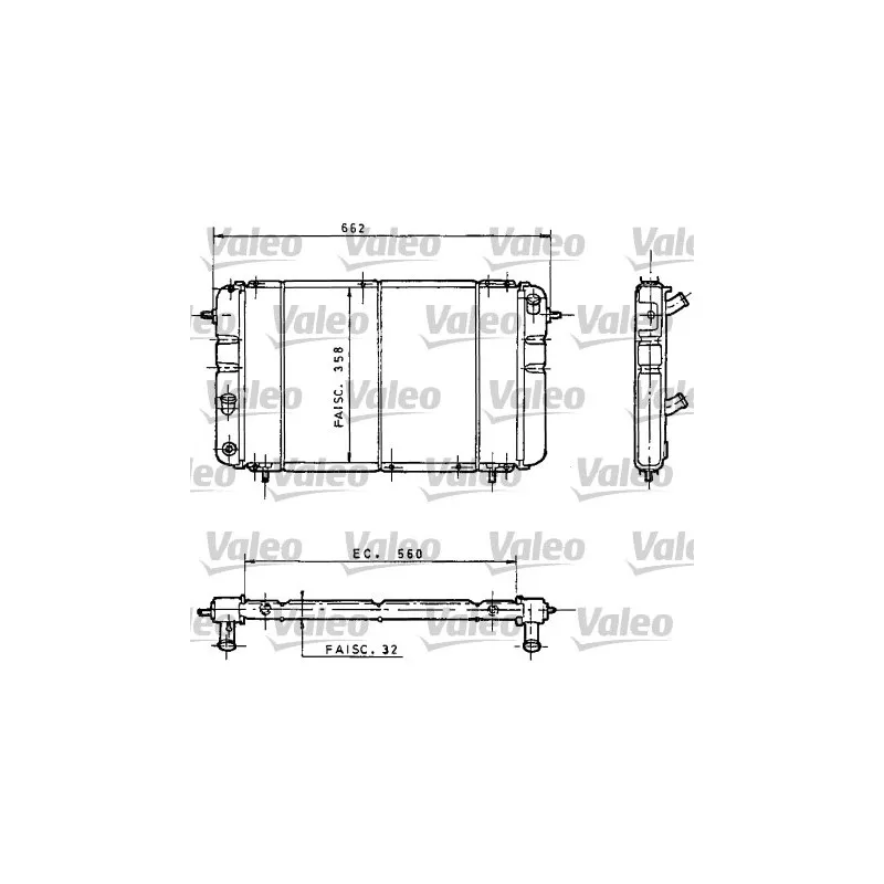 Radiateur, refroidissement du moteur VALEO 730034