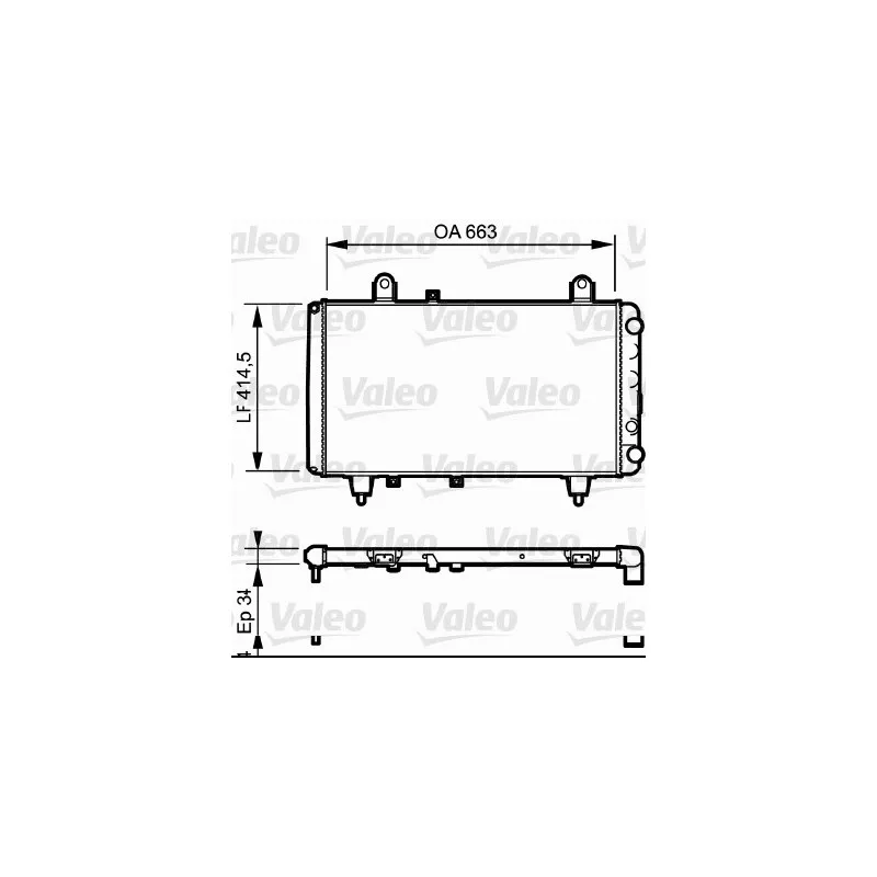 Radiateur, refroidissement du moteur VALEO 730040