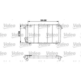 Radiateur, refroidissement du moteur VALEO 730047