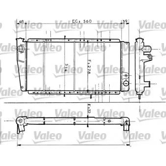 Radiateur, refroidissement du moteur VALEO 730054