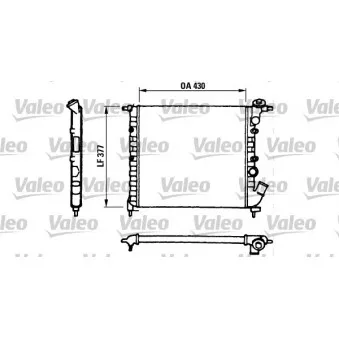 Radiateur, refroidissement du moteur VALEO 730055