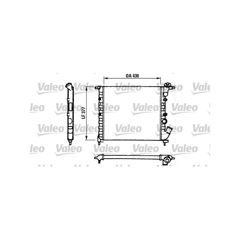 Radiateur, refroidissement du moteur VALEO 730055