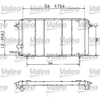 Radiateur, refroidissement du moteur VALEO 730065