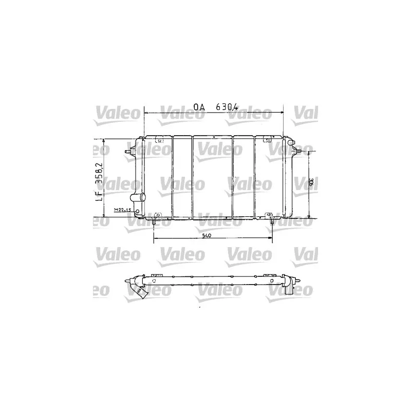 Radiateur, refroidissement du moteur VALEO 730065
