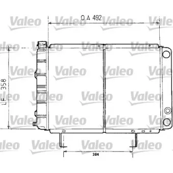 Radiateur, refroidissement du moteur VALEO 730071