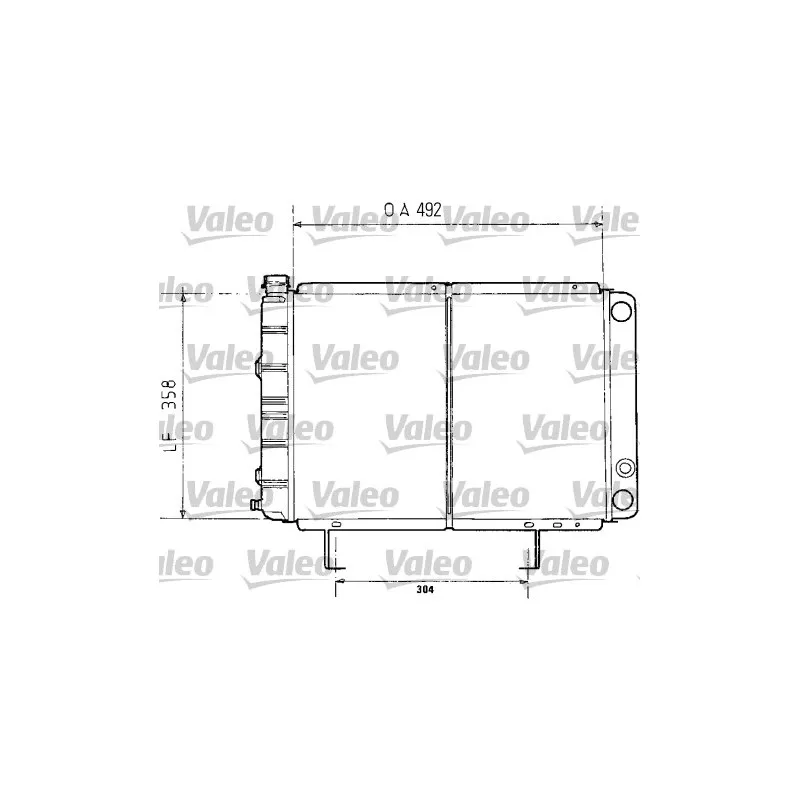 Radiateur, refroidissement du moteur VALEO 730071