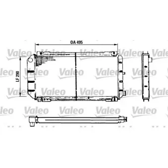 Radiateur, refroidissement du moteur VALEO 730116