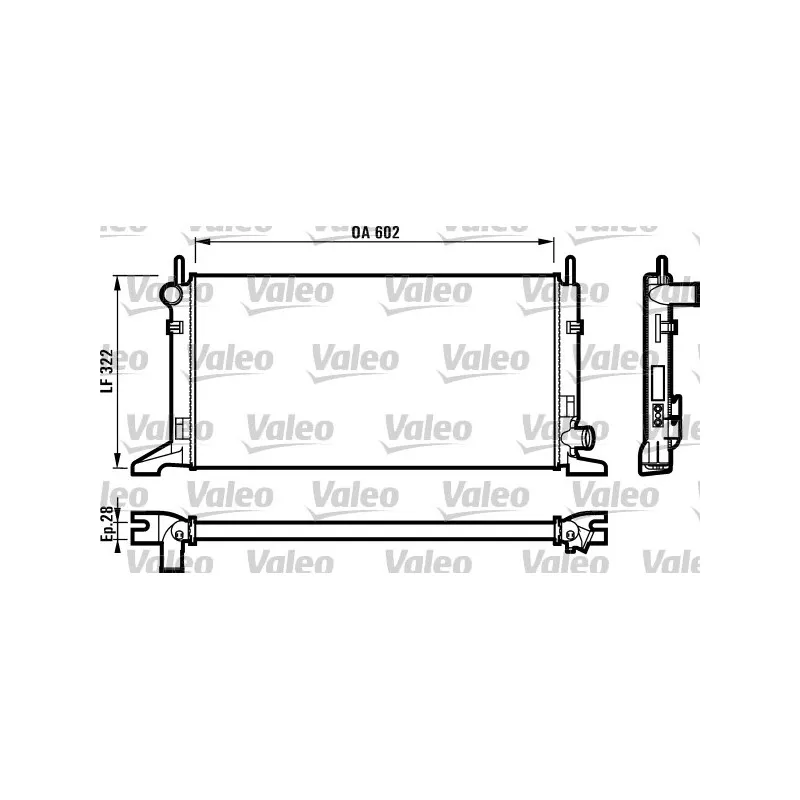 Radiateur, refroidissement du moteur VALEO 730117