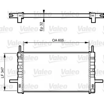 Radiateur, refroidissement du moteur VALEO 730123