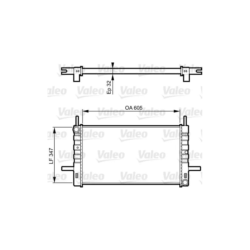 Radiateur, refroidissement du moteur VALEO 730123