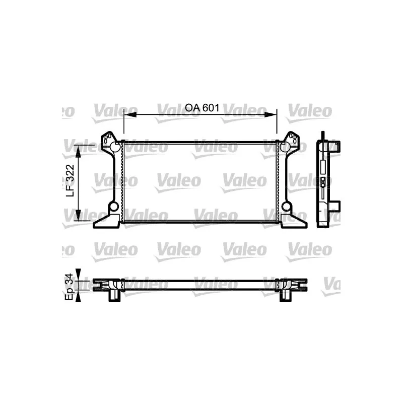 Radiateur, refroidissement du moteur VALEO 730124