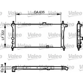 Radiateur, refroidissement du moteur VALEO 730125