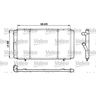 Radiateur, refroidissement du moteur VALEO 730140