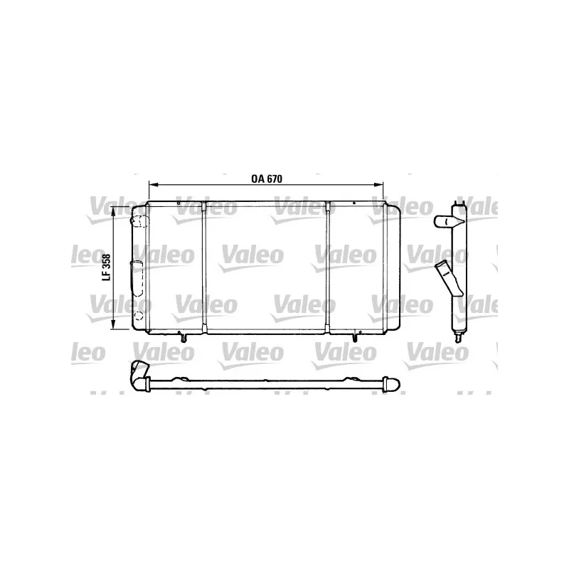 Radiateur, refroidissement du moteur VALEO 730140