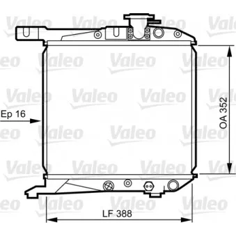 Radiateur, refroidissement du moteur VALEO 730168