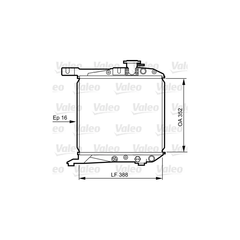 Radiateur, refroidissement du moteur VALEO 730168