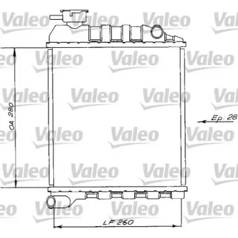 Radiateur, refroidissement du moteur VALEO 730172