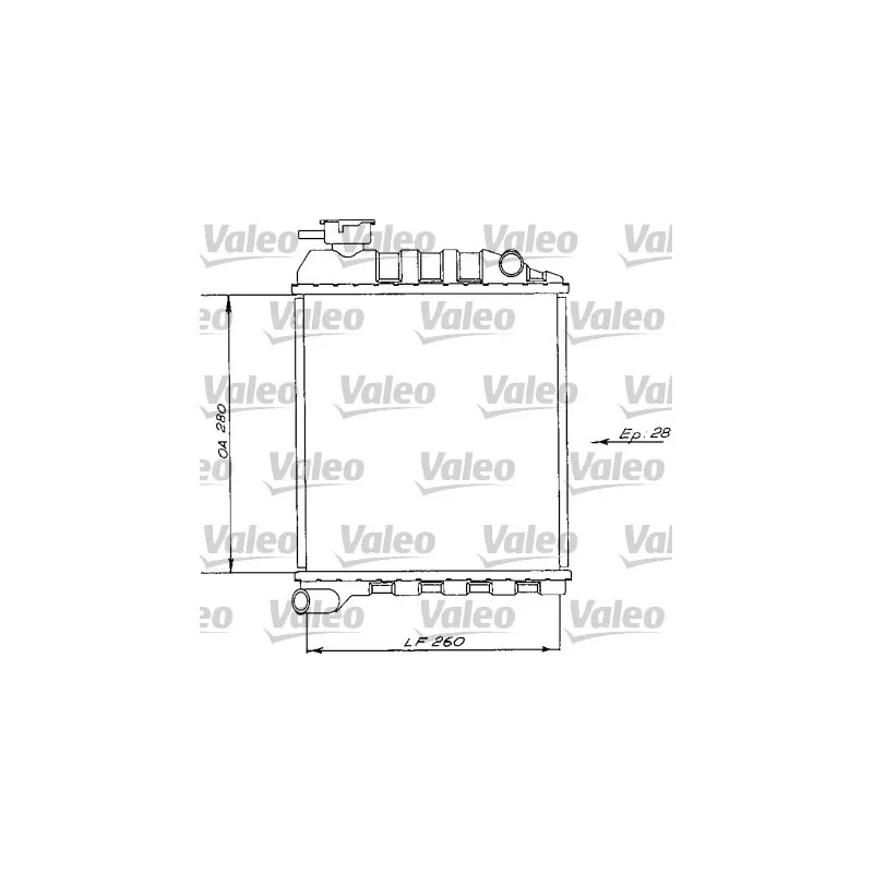 Radiateur, refroidissement du moteur VALEO 730172