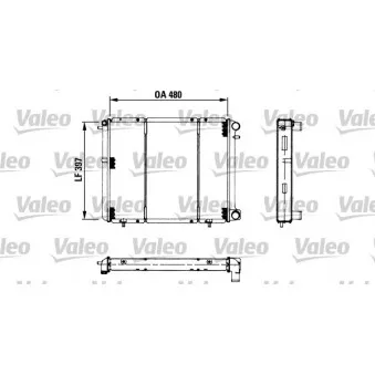 Radiateur, refroidissement du moteur VALEO 730180