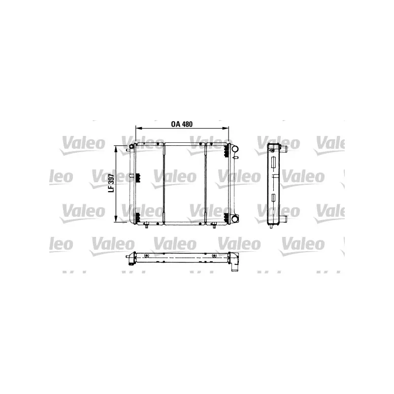 Radiateur, refroidissement du moteur VALEO 730180