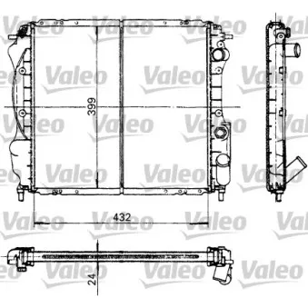 Radiateur, refroidissement du moteur VALEO 730182
